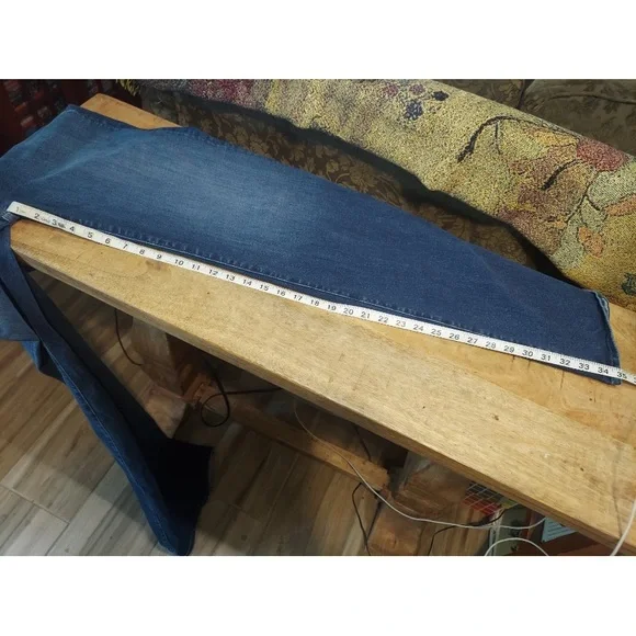 Mother Jeans denim sz 29 The Hustler Roller Heel High Rise high fidelity - Picture 7 of 8